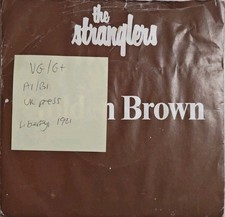 The Stranglers Golden Brown / Love Vinyl Record VG/G+ BP 407 1981