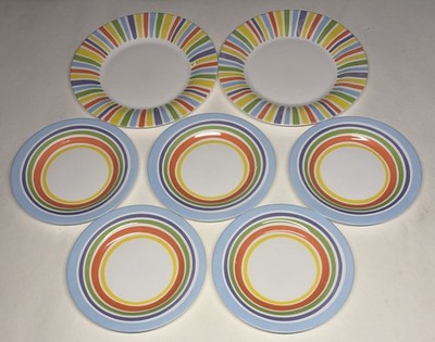 Lot Of 36 Small Plates & 2 Large Vintage Luminarc France Floral Decor
