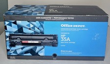 Office Depot Brand - Black HP 35A HP Compatable Laser Toner Cartridge