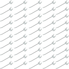Pegboard Hooks, Large Diameter 50-Pack, 4 Inch L Shape Small Galvanized Heavy