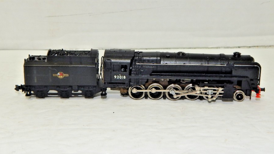 Minitrix - N Scale #207 British Rail 9F 2-10-0 Locomotive #92018 DC ...