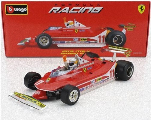 Ferrari 312T4 Bburago 1/18 : réplique miniature F1 en métal sans plastique fragile