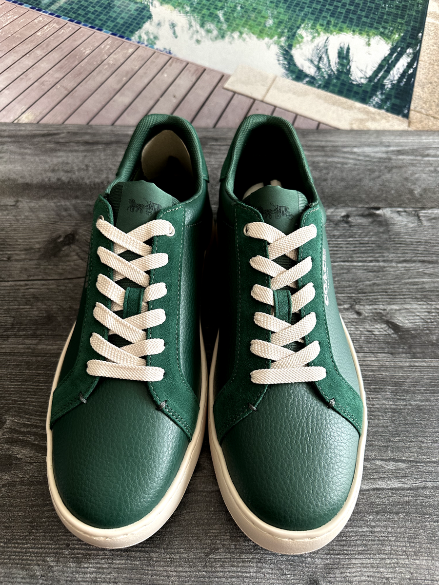 Coach Clip Low Top Sneaker CN996 DARK PINE CHALK US 9.5 MEN'S | eBay