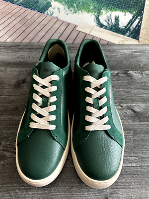 Coach White and Dark Green Men\'s Athletic Sneakers coach-outlet-greenchalk-  main image 3