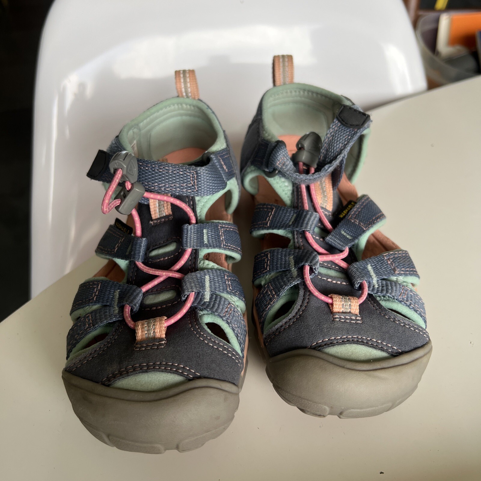 KEEN Newport H2 sandalo bambina grande taglia 1 rosa acqua