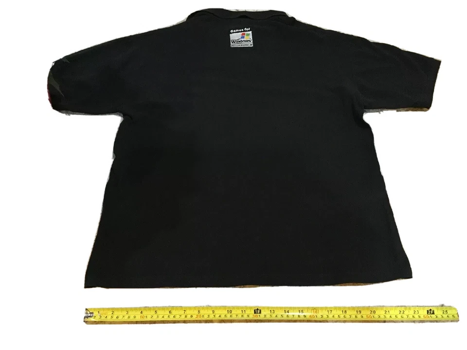 VINTAGE GAMING PROMOTIONAL AGE OF EMPIRES III Microsoft Windows Polo L XMAS GIFT - Image 3 of 4