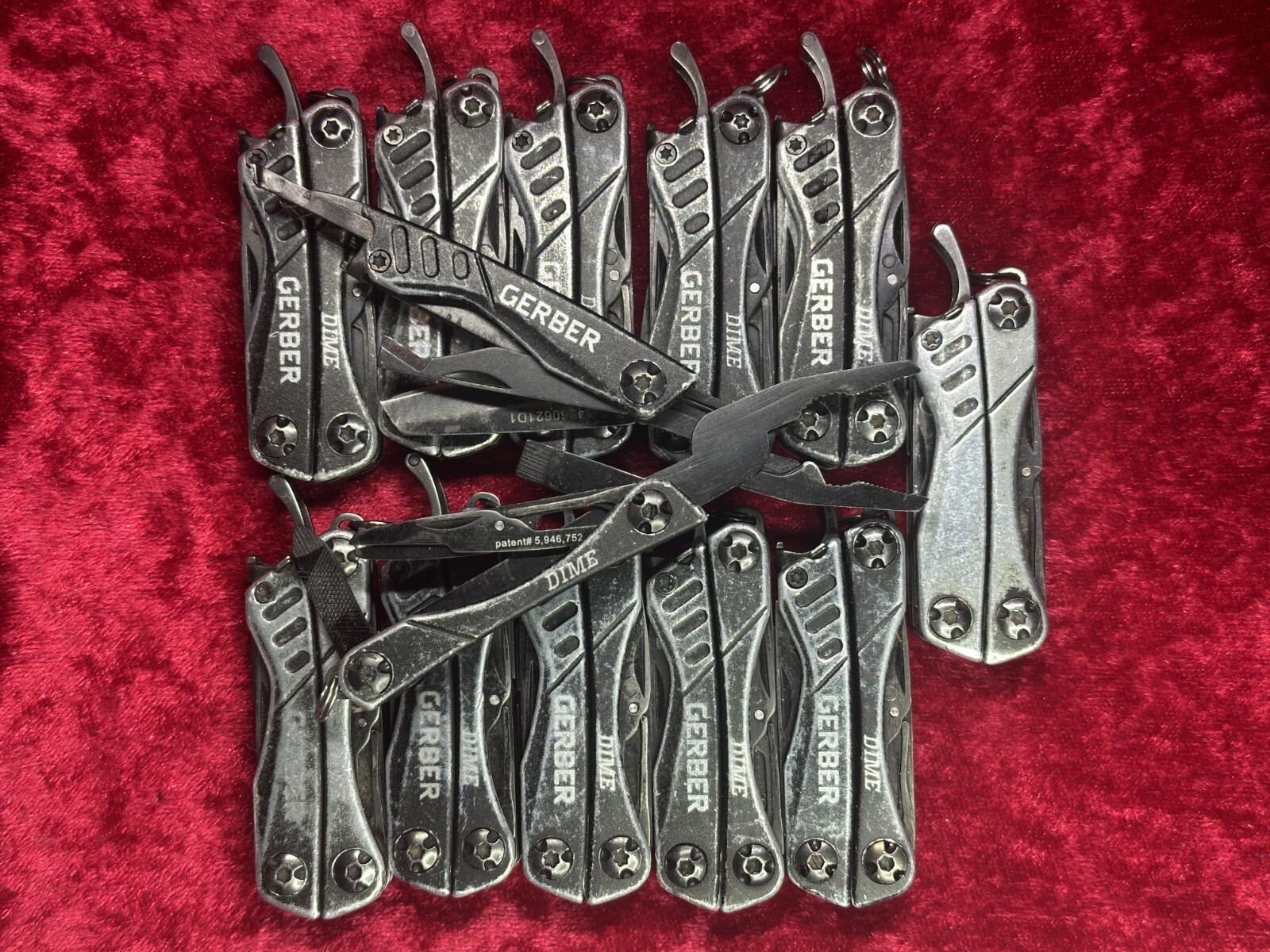 Gerber Dime Black Mini Multi-Tool 10 Tool Keychain Random Pi
