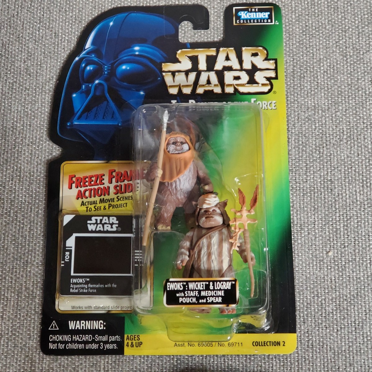 Star Wars EWOKS Wicket and Logray ROTJ Freeze Frame 3.75