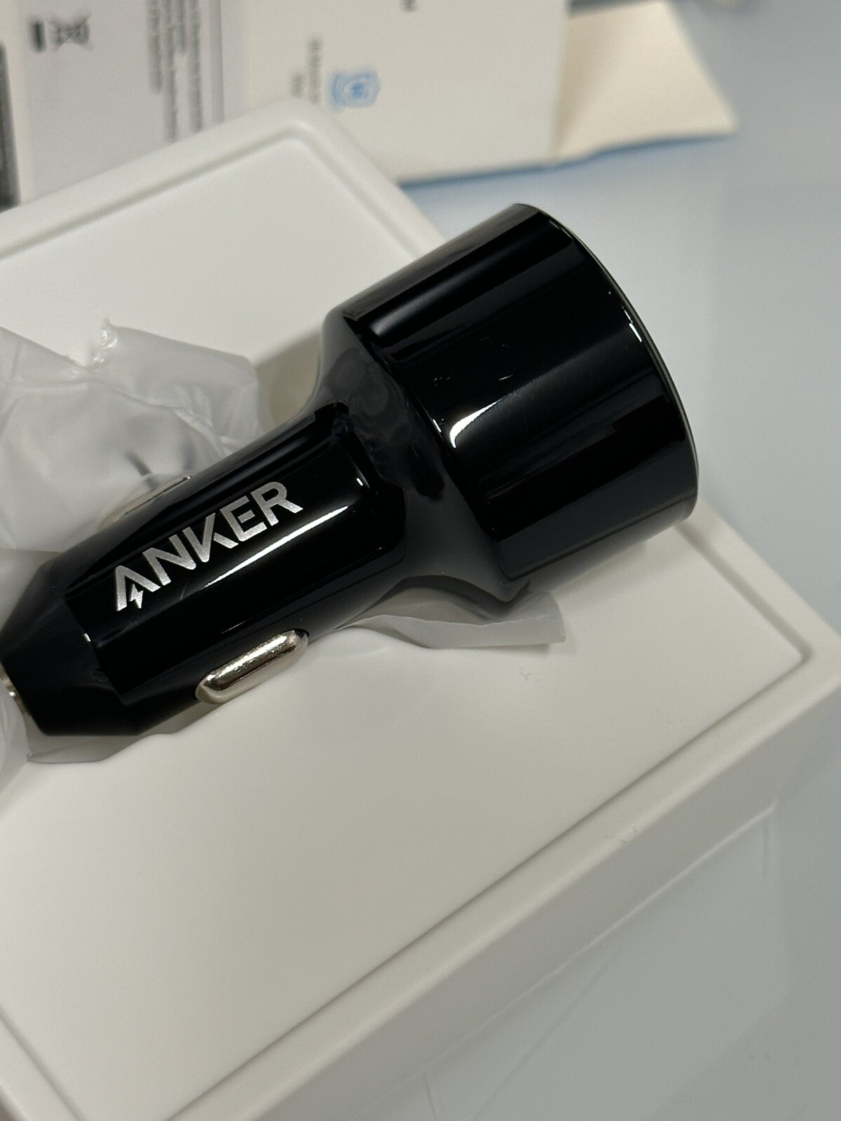 Anker USB C Car Charger 49.5W Powerdrive Speed+ 2 Adapter with One 30W