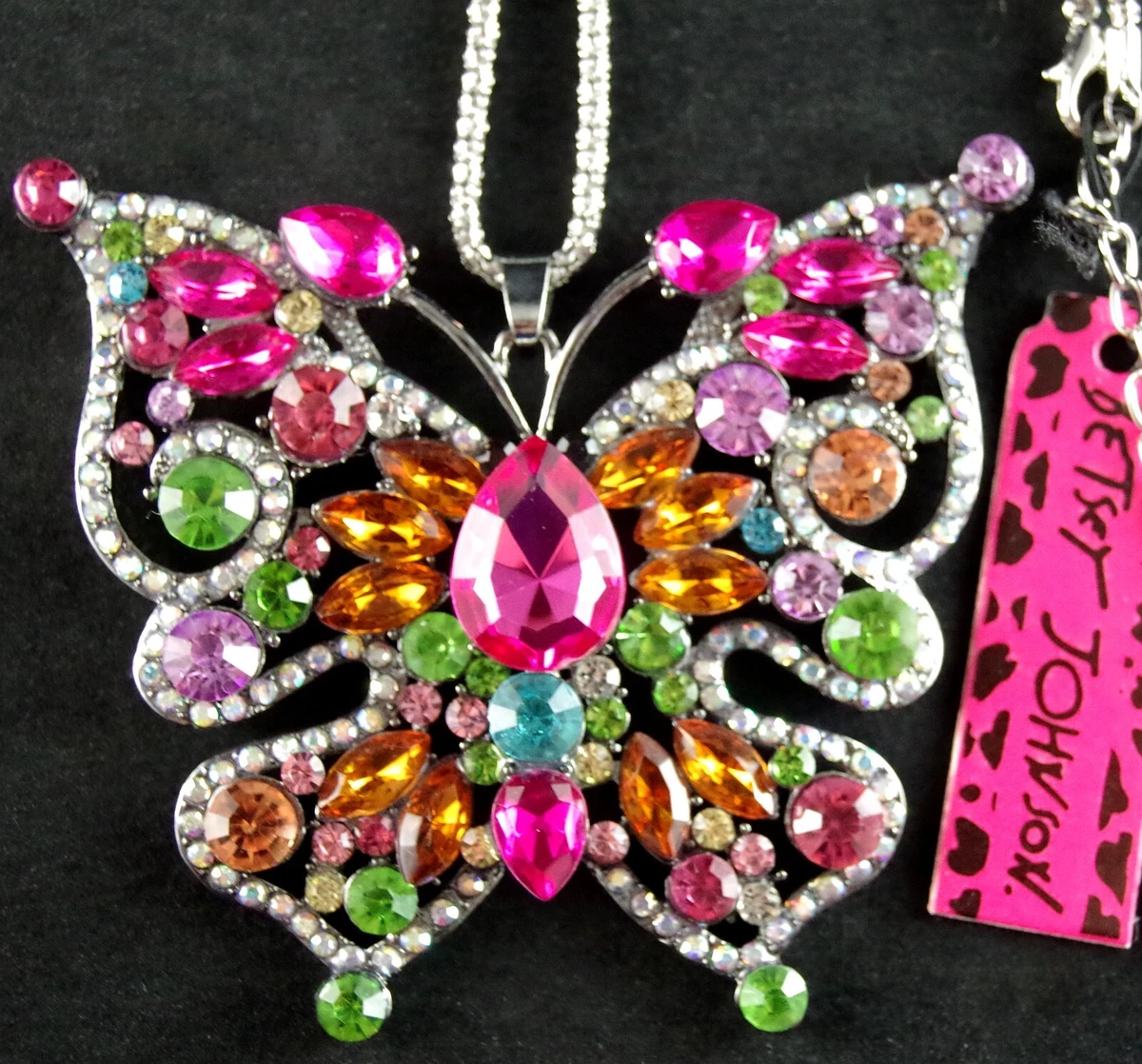 Women Fashion Punk Style Rhinestone Butterfly Pendant Chain Necklace  Jewelry - Walmart.com