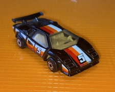 Vintage Matchbox 1985 Lamborghini Countach Rare Original Black Car #5 Striped ++