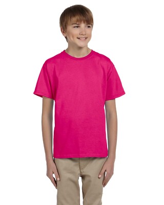 Gildan Youth Ultra Cotton Short Sleeves Seamless Collar T-Shirt G200B XS-XL