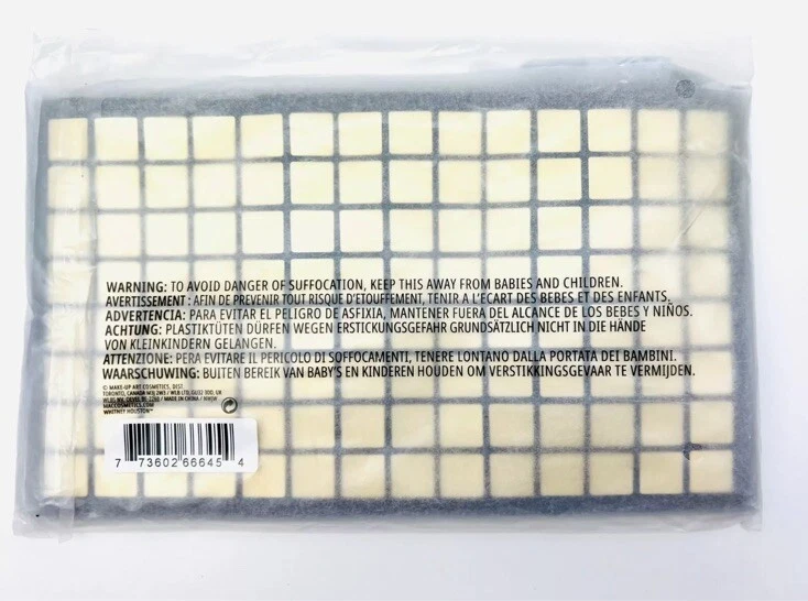 MAC X Whitney Houston NIPPY’S CLUTCH Gold Metal Accent Cosmetic Bag w/ Zipper - Image 3 of 4