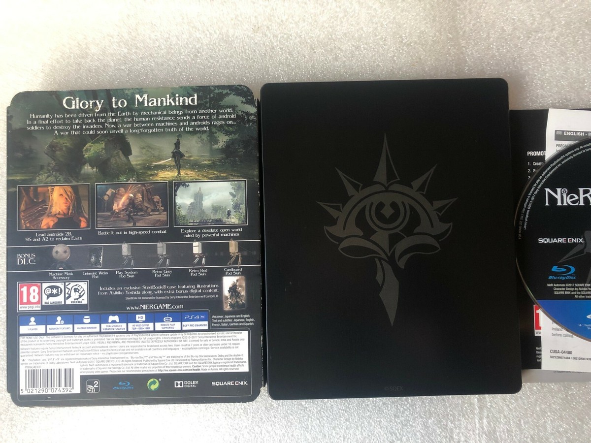 Nier Automata – Limited Steelbook Edition – PS4 – UK – Bon état – Jeu En Anglais