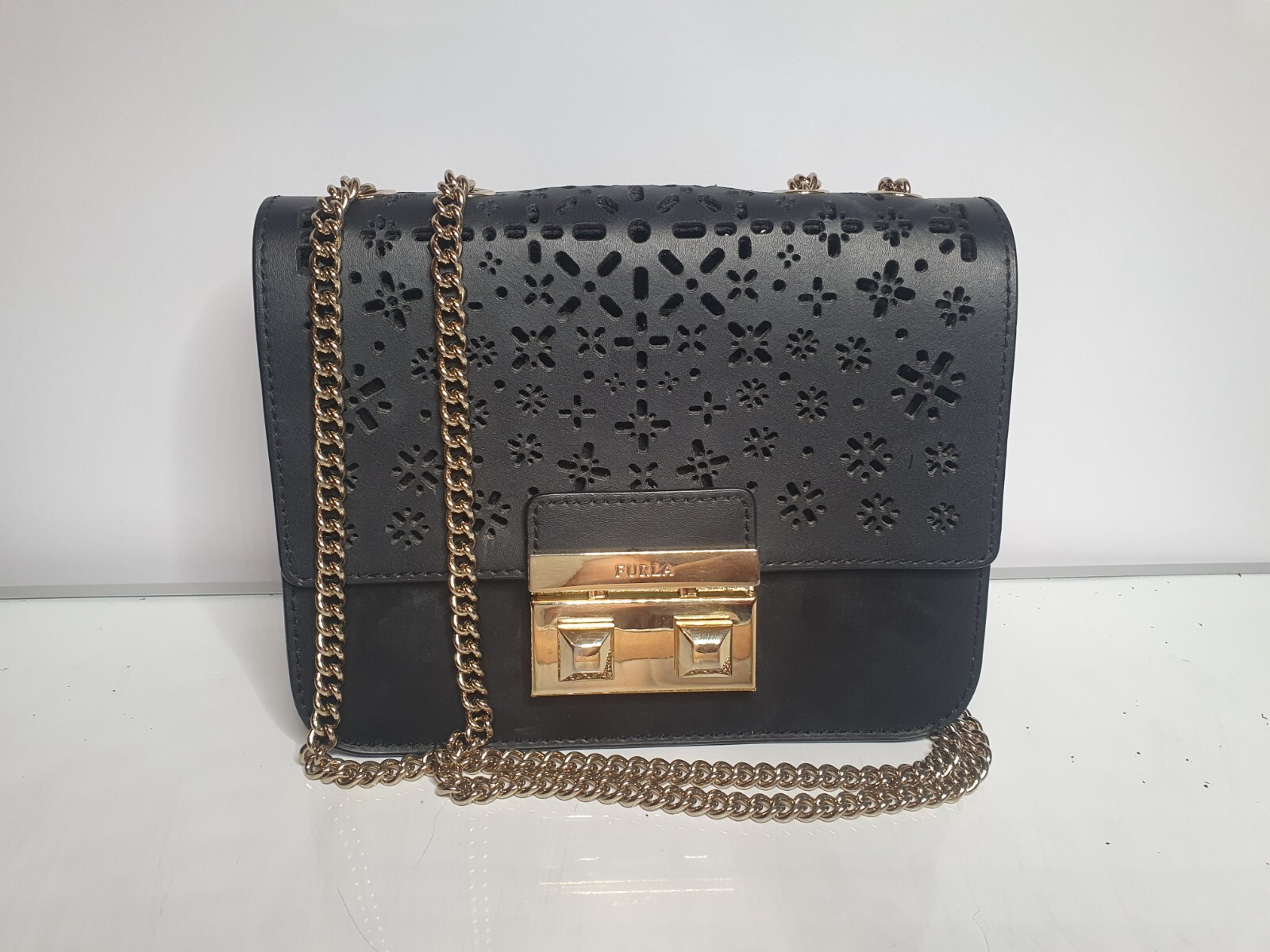 Furla Bella Mini Crossbody Black Preowned