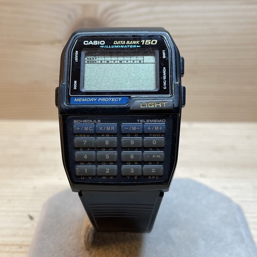 Casio DBC-150 Telememo 150 Data Bank Digital Calculator Watch DBC150 Vintage - Picture 12 of 22