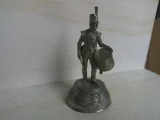 Chas C Stadden, Napoleonic English Middlesex Drummer 1815 Buckingham Pewter 80mm