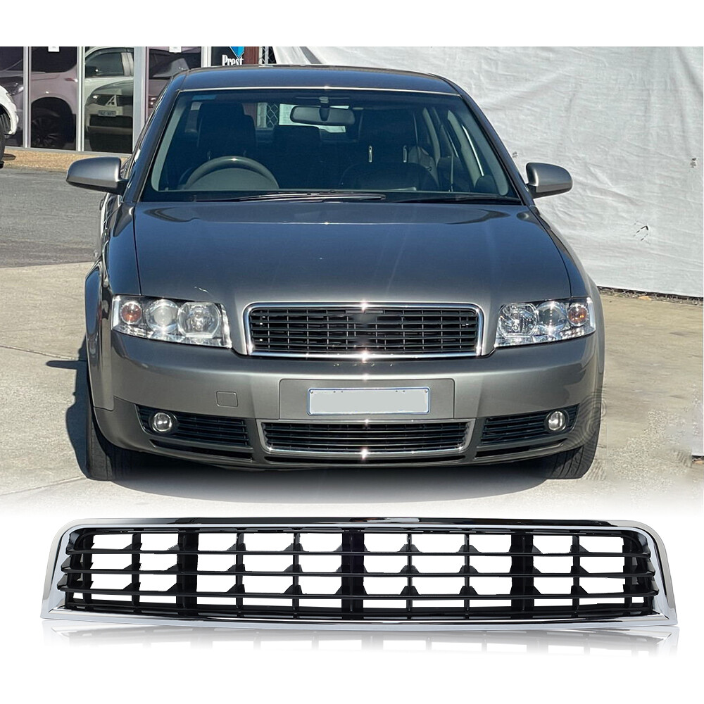 Chrome Front Hood Bumper Lower Grille For Audi A4 B6 Sedan 2002-2005 8E0807647