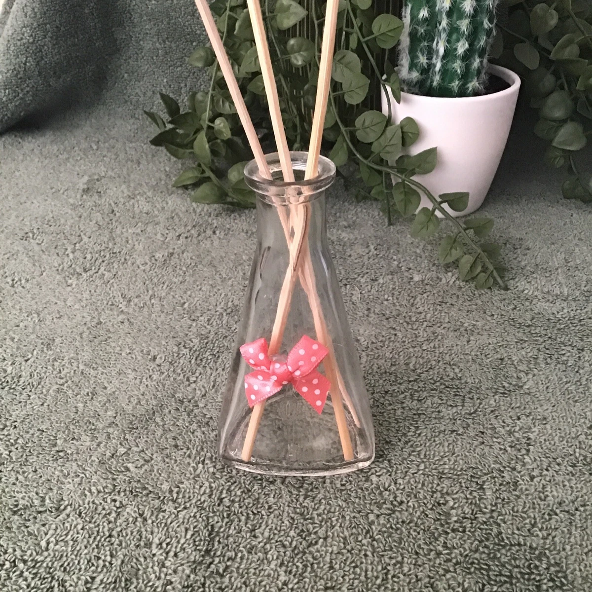 PRETTY REED DIFFUSER EMPTY BOTTLE Orange Spotty Bow Motive | eBay