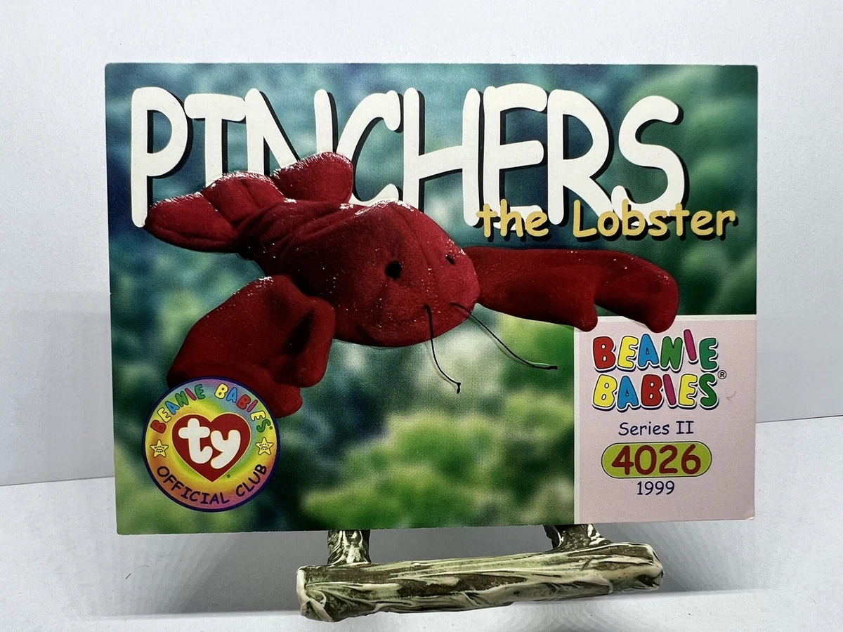 TY Beanie Babies BBOC Card Series 2 208 Pinchers The Lobster