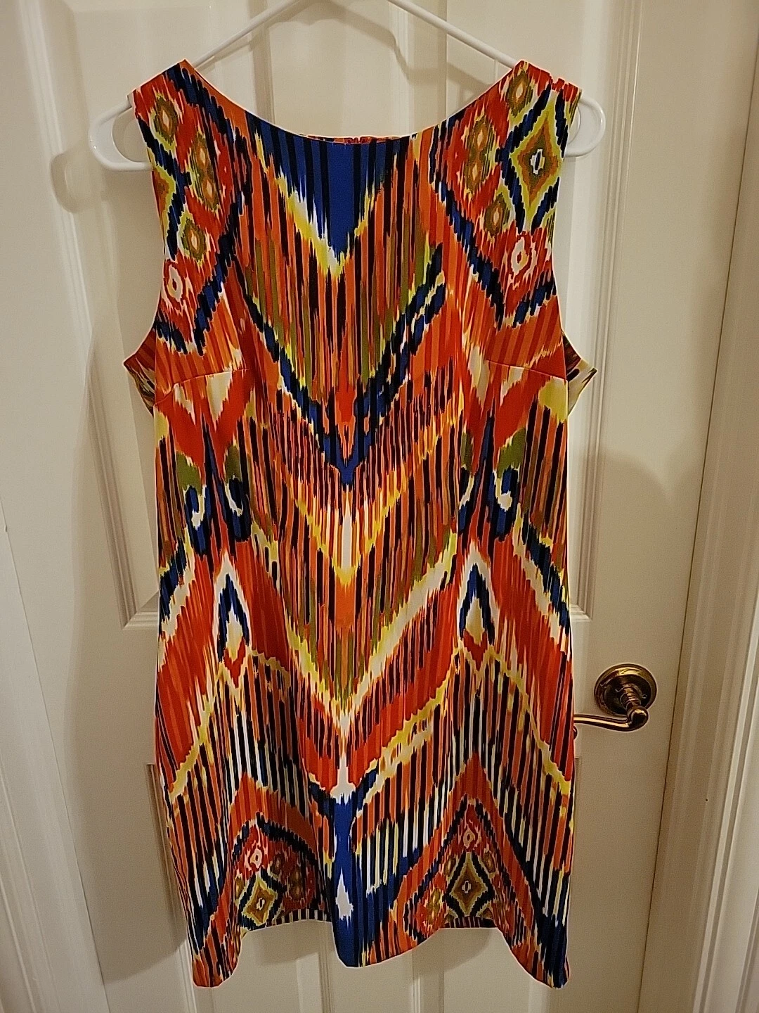 ALYX Vestito Tubino Senza Maniche Donna Taglia 14 Multicolore ASTRATTO ARTISTICO RETRÒ