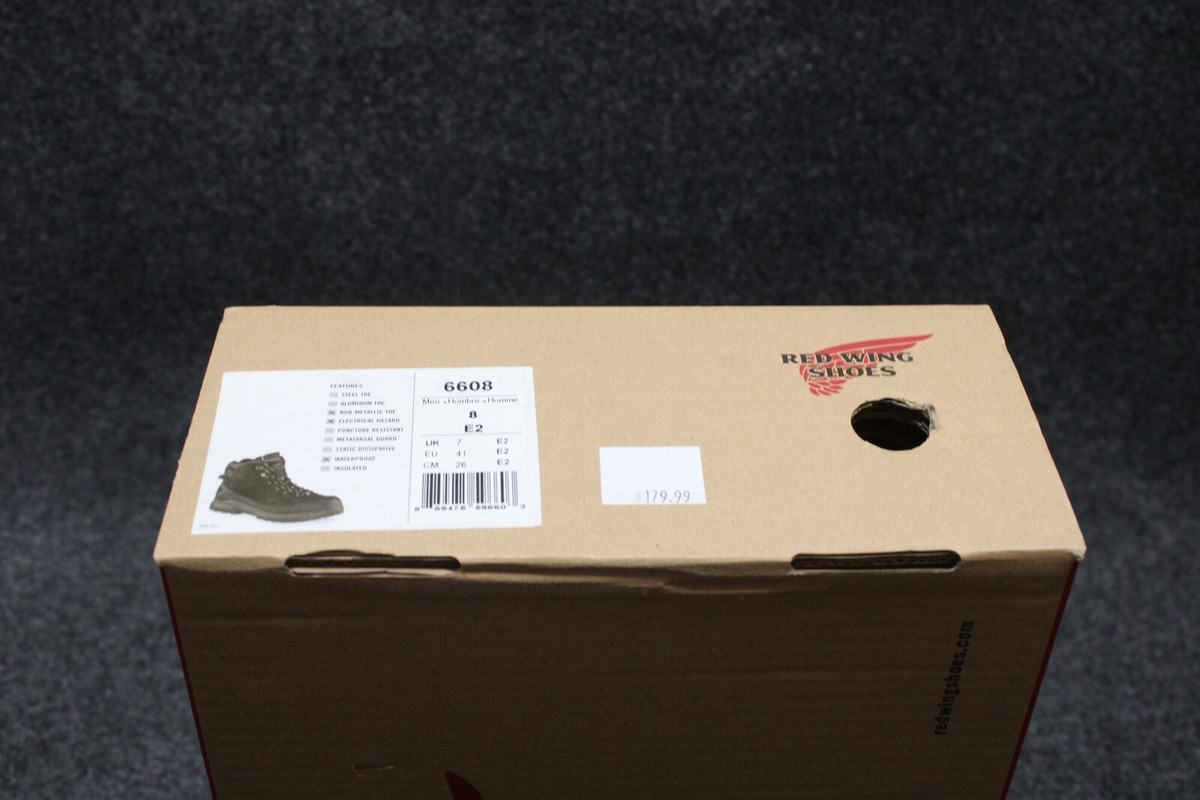 Red Wing Shoes 6608 TRBO 5 Inch Safety Toe Hiker Men Boot Size 8 E2    s5 Red Wing Hiker Indiana Men main image 2
