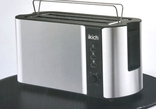 ikich by Homasy 4-Slice Stainless Steel Toaster, Model CP144A, 1300 Watt - Picture 1 of 1