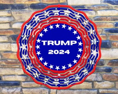 10'' Trump 2024 'A' Wind Spinner Yard Decor 3D Kinetic rws-159