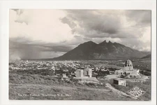 E-684 Mexico Vista de Monterrey NL Real Photo Postcard RPPC
