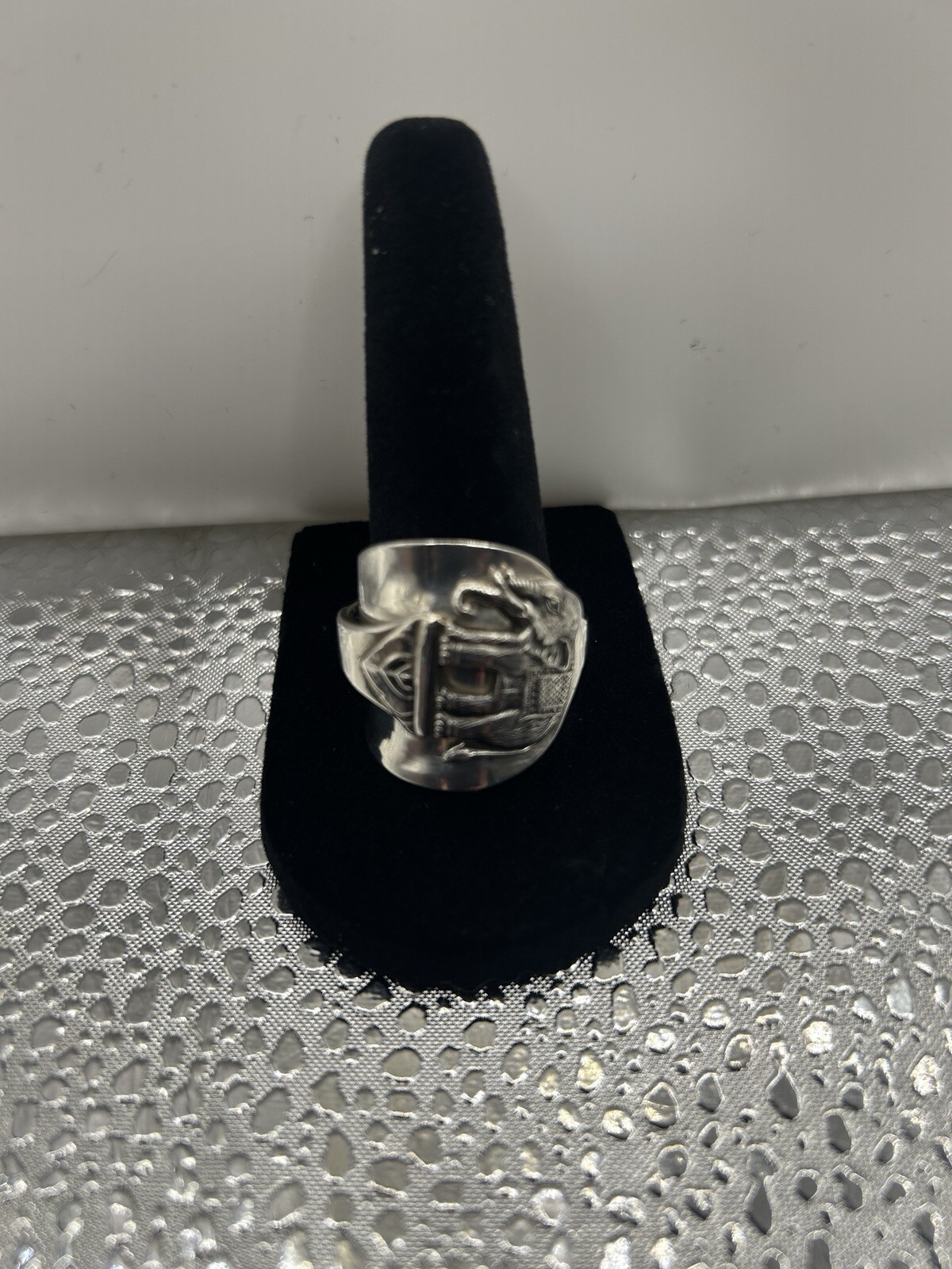 Sterling Silver .950 Elephant Ring Handcrafted of… - image 3
