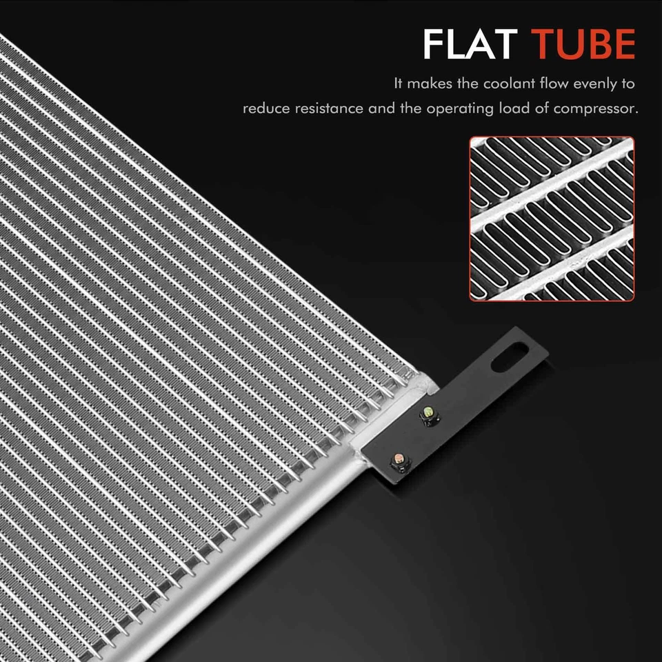 Condensador de aire acondicionado con soporte para Freightliner FLB 1998-1999 FLC112 FLD112 1998-2001 Foto 3 de 4