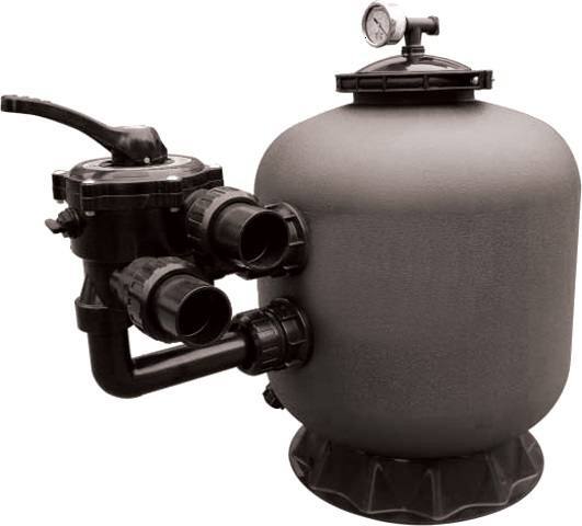 PANAMA SIDE 500 PORTATA 10 m3  FILTRO A SABBIA PISCINE CON MANOMETRO E VALVOLA 6