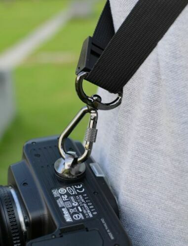 Focus F-1 Quick Rapid Sling Belt - Adjustable Neck & Shoulder Strap For DSLR/SLR Cameras (Black)