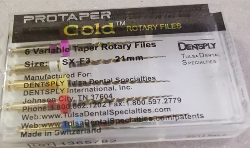Bid Protaper Gold Rotary Files 21mm SX-F3 Dentsply Tulsa Assorted Endodontics