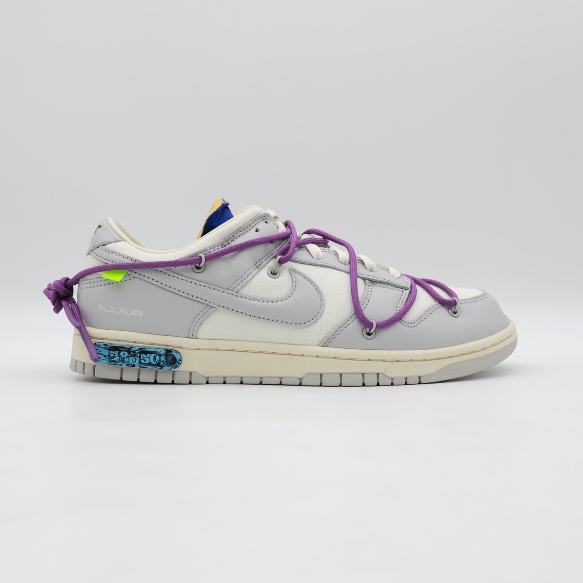 Dunk Low Off-White ホワイト/パープル Nike x Off-White Dunk Low 'Lot 48 of 50' DM1602-107
