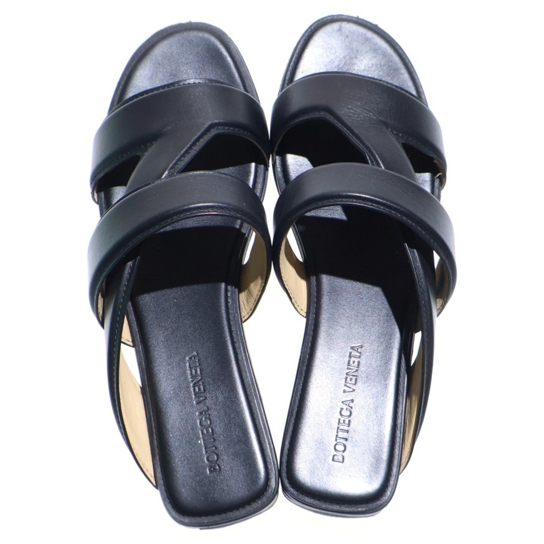 BOTTEGA VENETA Flat Leather Sandals Black Women Used 2bdc6fef0b6e12409c64614b256 thumbnail 4