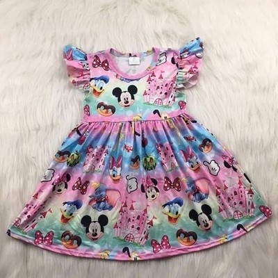 Minnie Mouse Boutique Luxury Cute Girl Dress