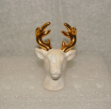 Nora Fleming Mini Retired A208 Oh Deer Pearl White Stag Head w