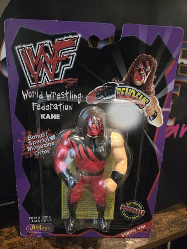 WWF WWE Bend-Ems Kane Wrestling Series VIII JusToy...