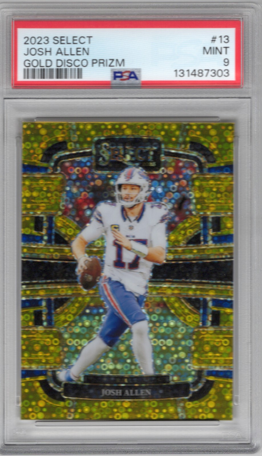 2023 Panini Select - Concourse Josh Allen #13 Gold Prizm /10 POP 2!