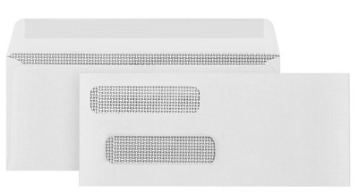 500#8 Gummed Double Window Check Envelopes - Designed for QuickBooks Checks, ...