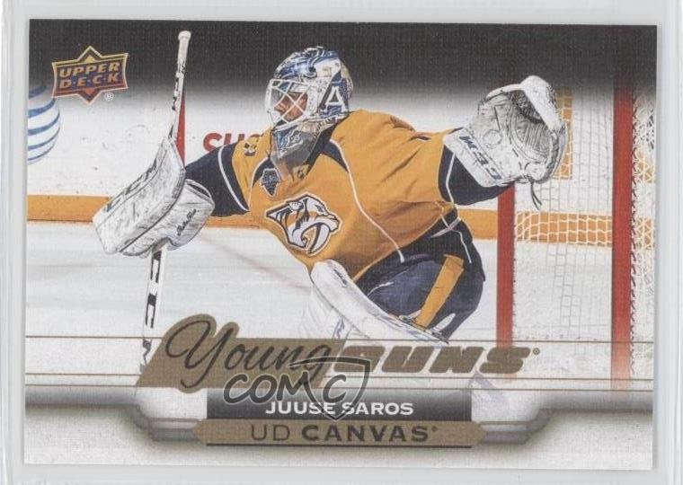 2015-16 Upper Deck UD Canvas Young Guns Juuse Saros #C219 i9o