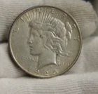 1925 S US Peace Silver Dollar $1 VF+ (Cleaned)