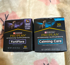 Purina Pro Plan Calming Care Probiotic 30 Sachets Exp 07/2027 and Fortiflora