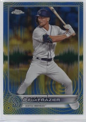 2022 Topps Chrome Sonic Blue & Yellow Pulse Refractor 39/75 Adam Frazier 00li