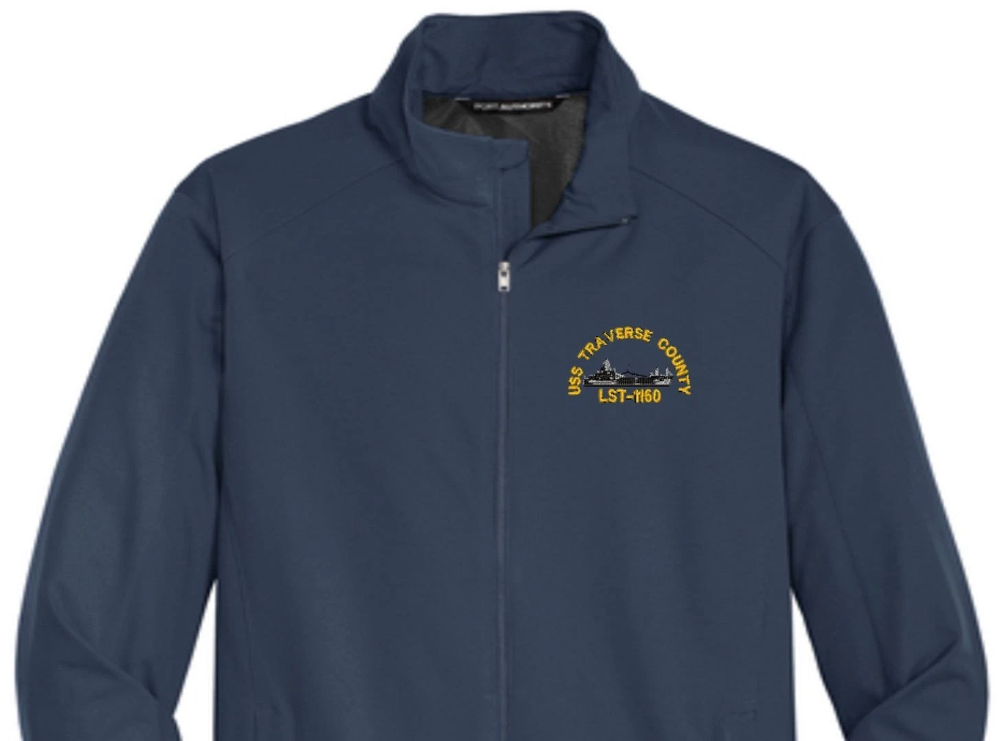 USS TRAVERSE COUNTY LST-1160 Soft Shell Jacket. New. U.S. Navy