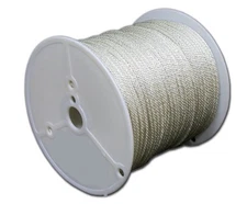 T.W Evans Cordage 44-088/4-Inch Solid Braid Nylon Rope 200-Feet Spool, White