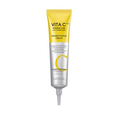 Missha Vita C Plus Eraser Toning Cream 30ml Brightening Face Cream Vitamin