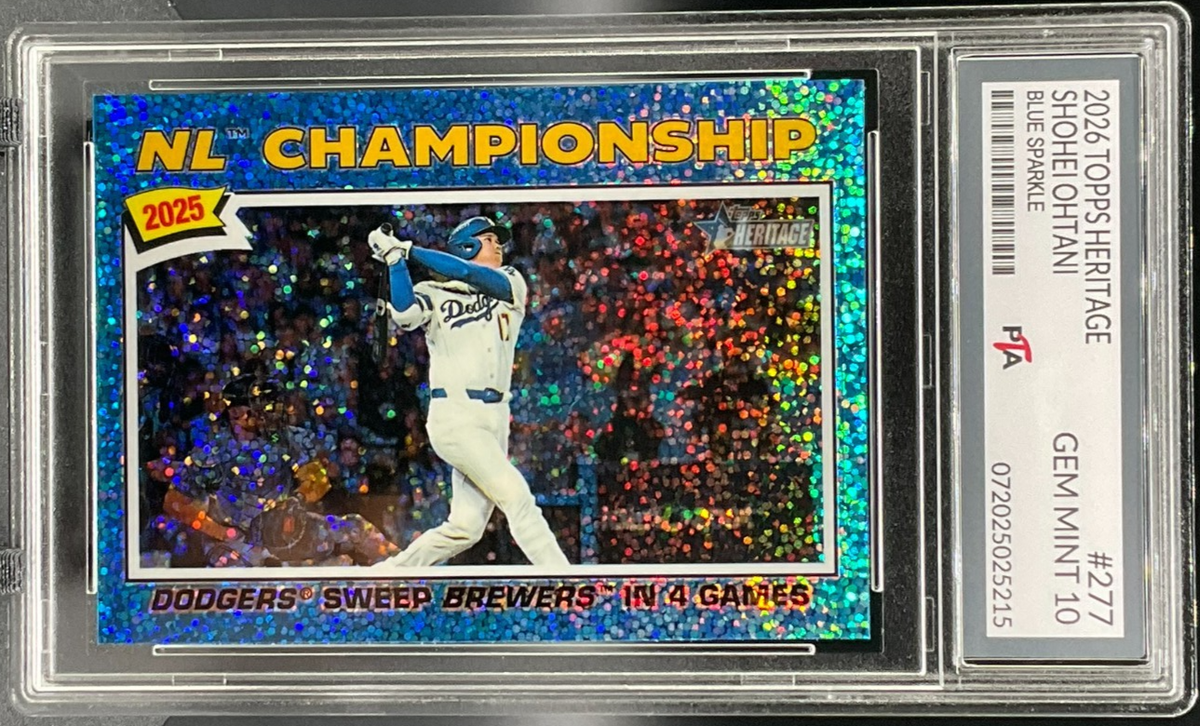 2026 Heritage Shohei Ohtani NL CHAMPIONSHIP Chrome BLUE SPARLE GEM