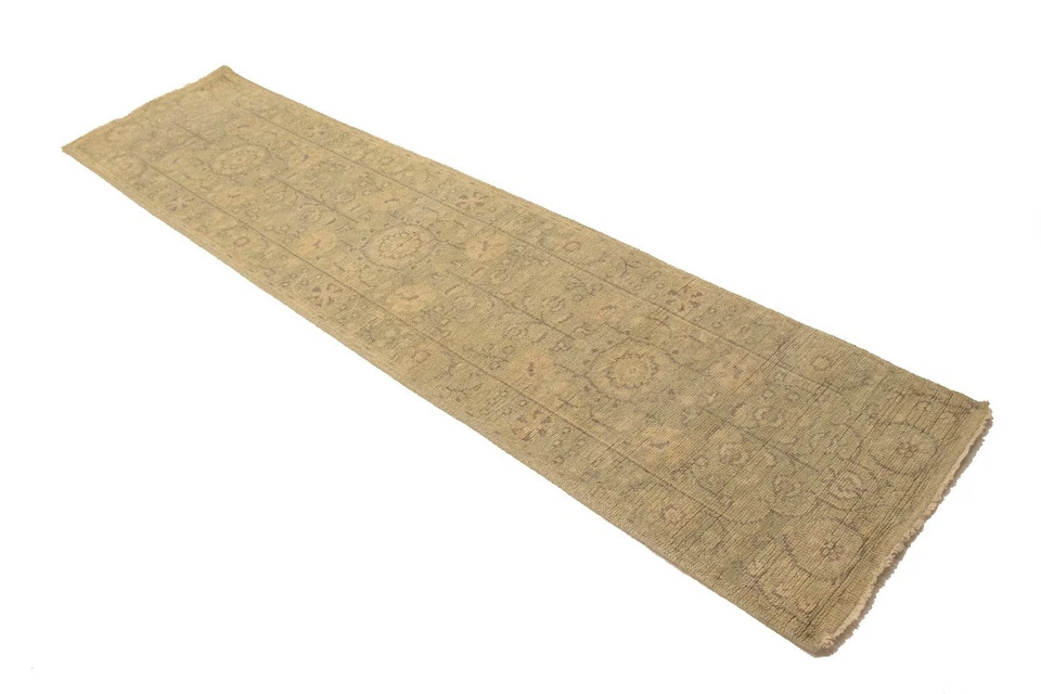 Muted Floral Transitional Oriental Runner Rug Hallway Decor Carpet 2'5X9'8 ft - Image 4 of 4